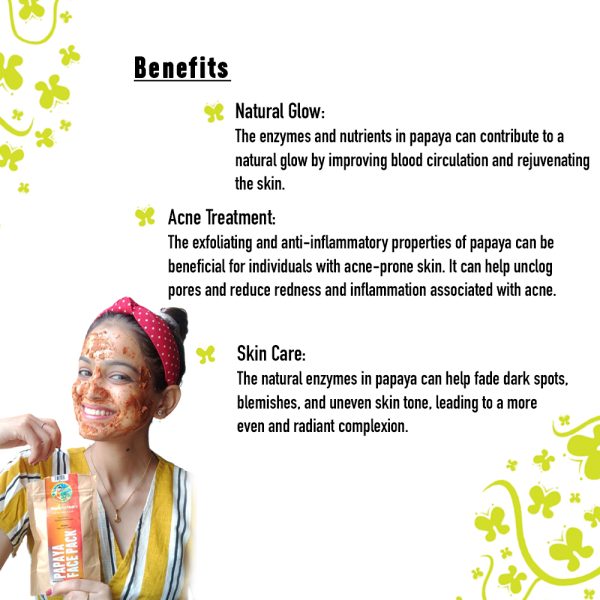 पपीता फेस पैक - 50 gms